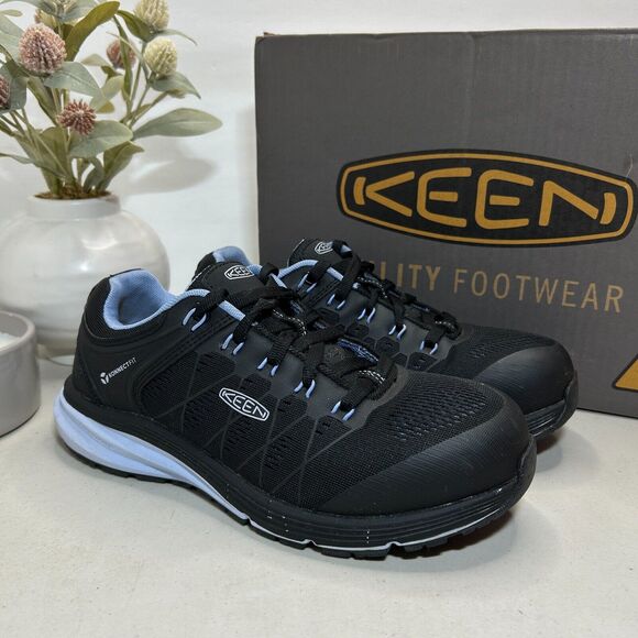Keen Utility Footwear Vista Energy Hydrangea Konnect Fit Black Shoes Women's 8 M - Picture 1 of 11